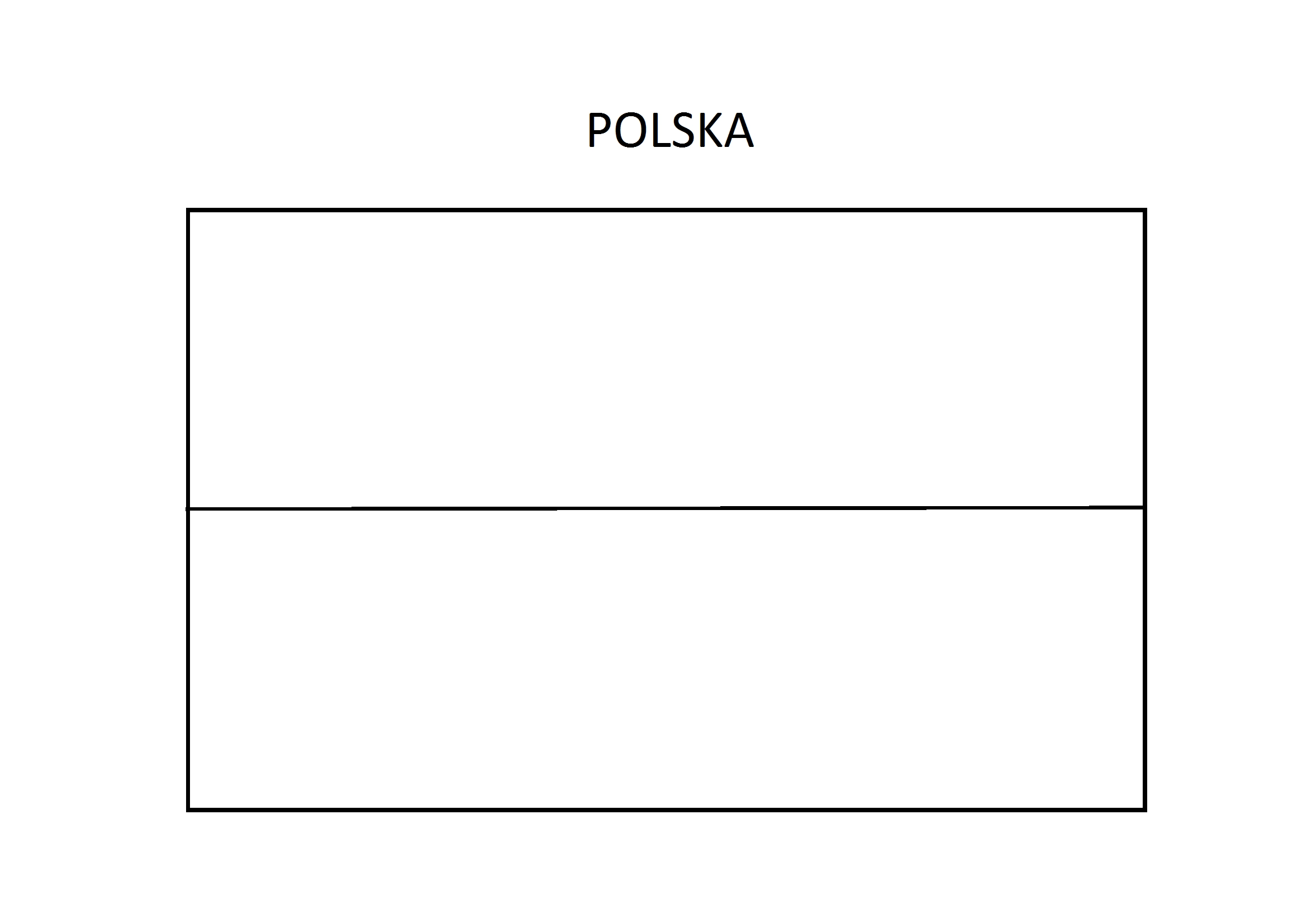 Kolorowanka flaga Polska